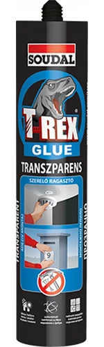 Soudal TRex transzparens 310 g szerelőragasztó