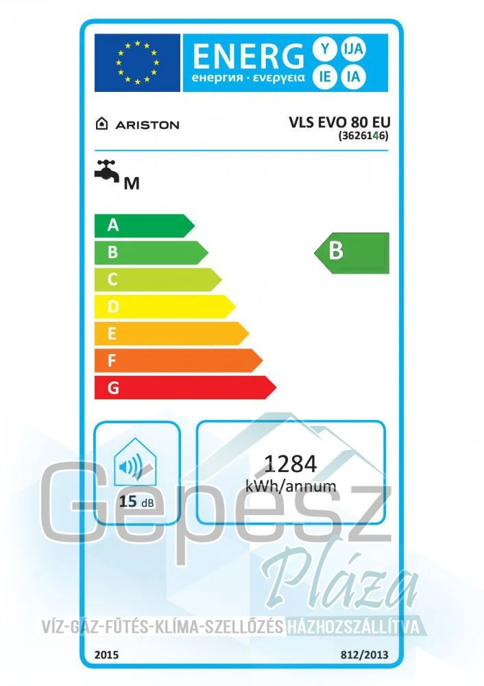 Ariston Velis Evo 80 EU ErP elektromos vízmelegítő (3626146-R)
