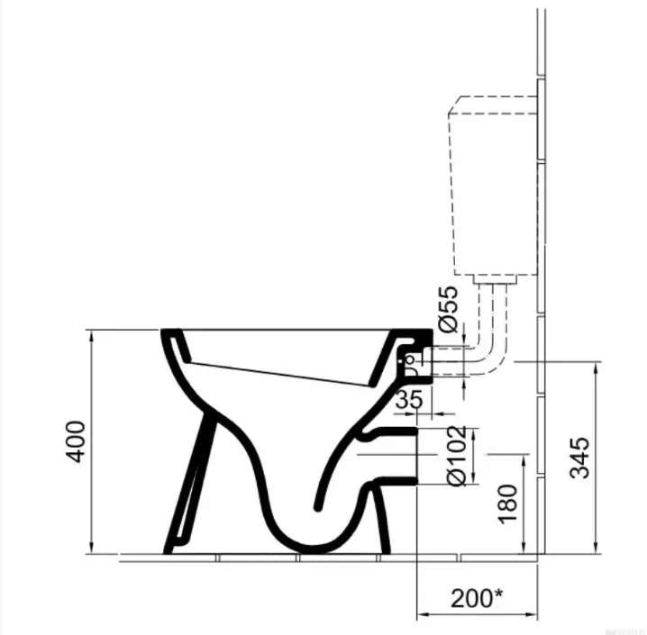 Alföldi 4031 WC csésze hátsó kifolyású mélyöblítésű (4031 00 01)