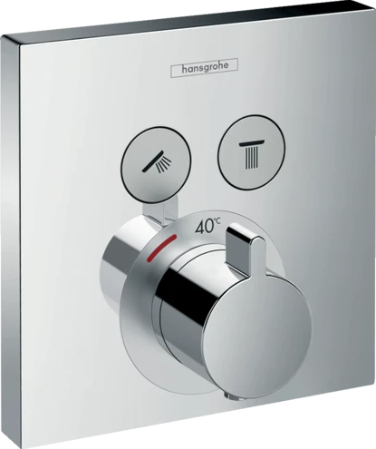 Hansgrohe ShowerSelect termosztát 2 fogyasztóval falsík alatti szereléshez 15763000