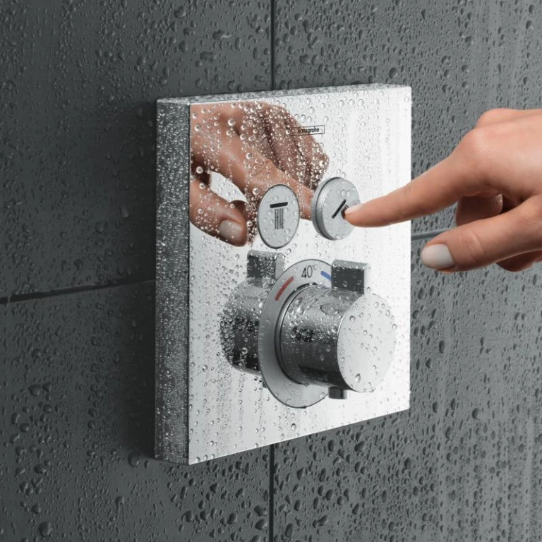 Hansgrohe ShowerSelect termosztát 2 fogyasztóval falsík alatti szereléshez 15763000