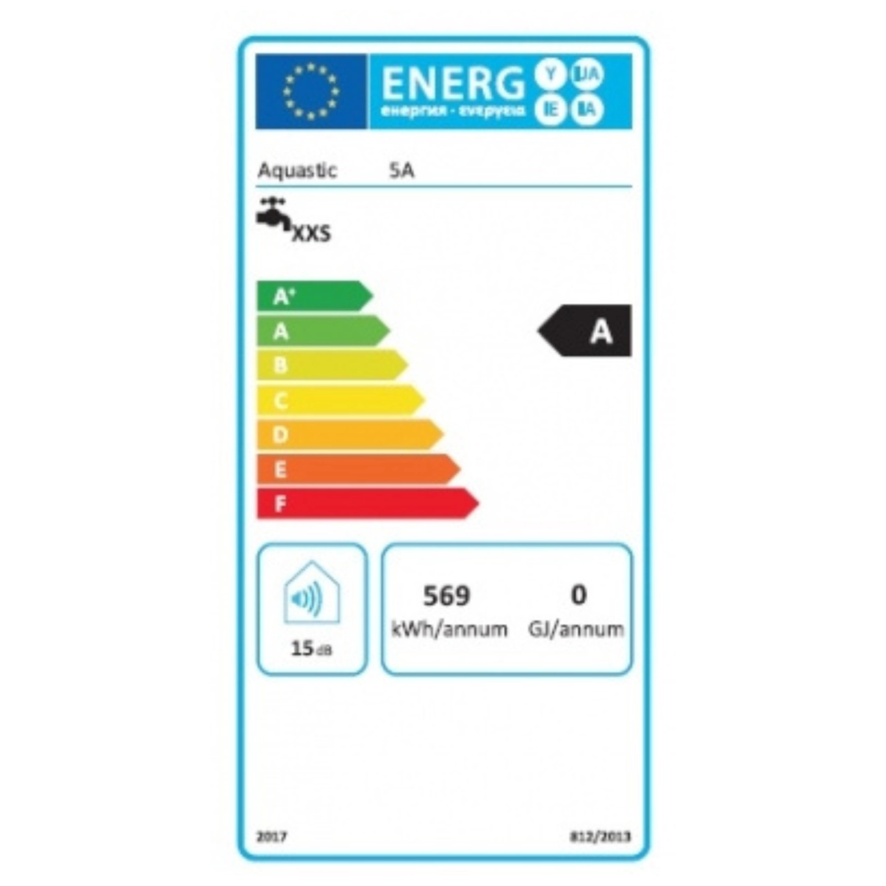 Aquastic AQ 5A Alsós elektromos vízmelegítő egykaros csapteleppel