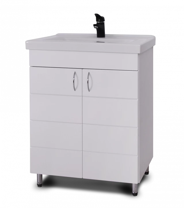 HÉRA 55 SOFT MART bútor szekrény + szögletes mosdó