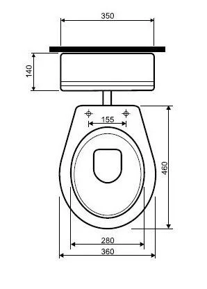 Kolo Idol mélyöblítésű alsó kifolyású álló WC (M13001)