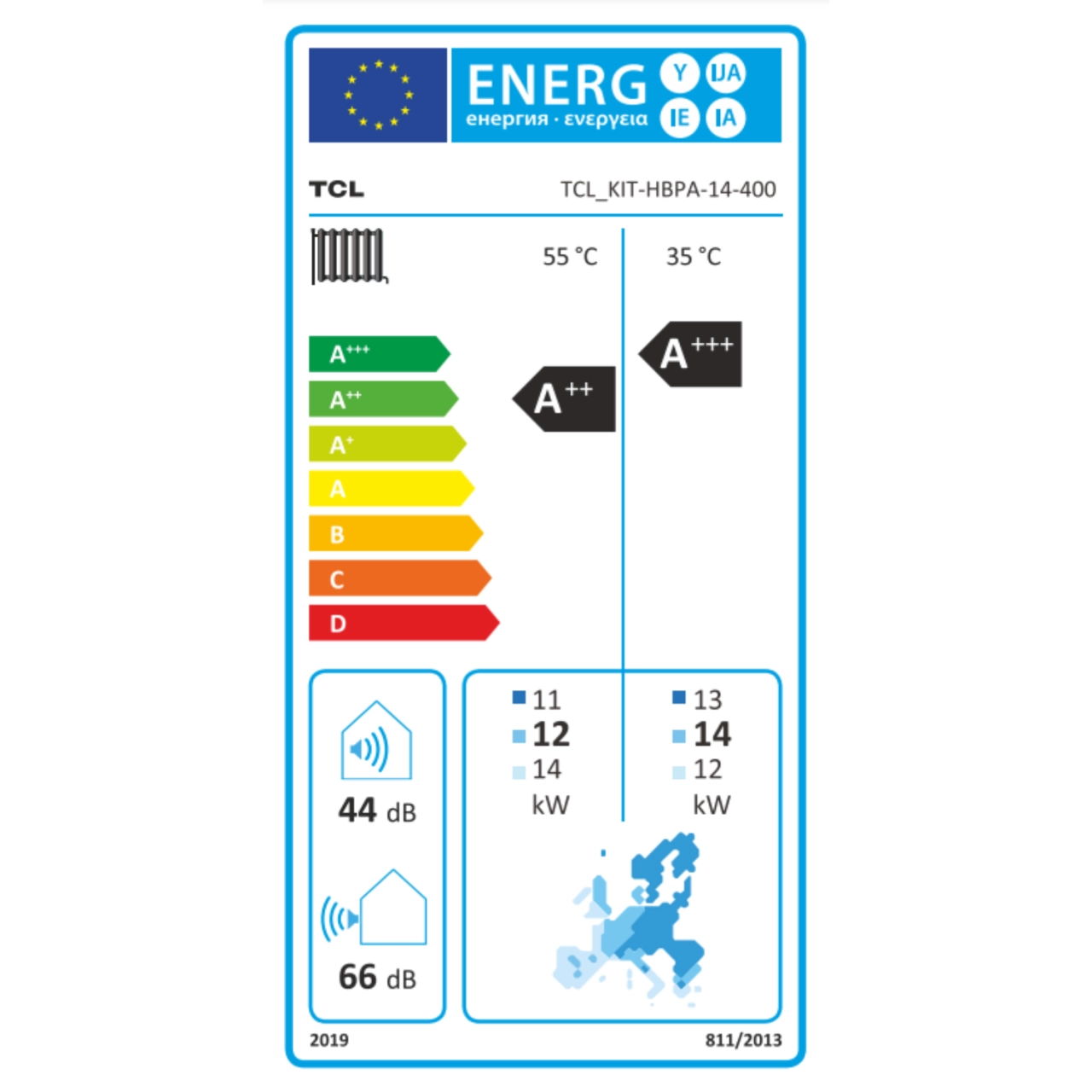 TCL KIT-14 levegő-víz hőszivattyú, 14 kW (KIT-HBPA-14-400)