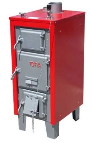 Totya S 23 B Lemez vegyestüzelésű kazán 23 kW burkolattal, huzatszabályzóval, hőmérővel