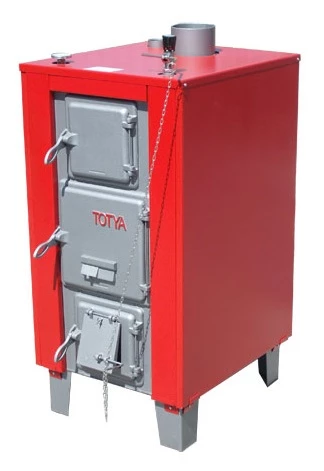 Totya S 38 B Lemez vegyestüzelésű kazán 38 kW burkolattal, huzatszabályzóval, hőmérővel