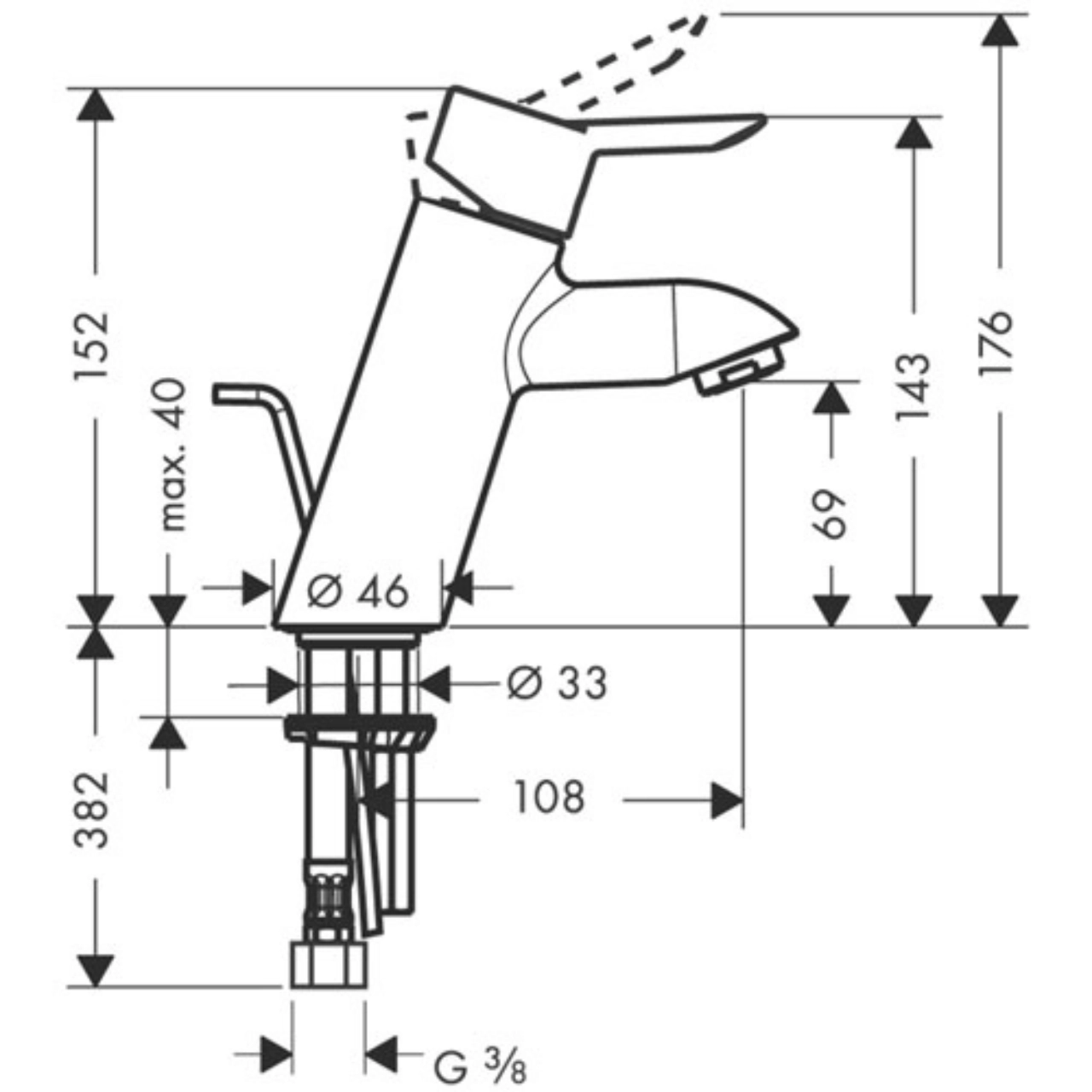 Hansgrohe Focus S Mosdócsaptelep 31701000