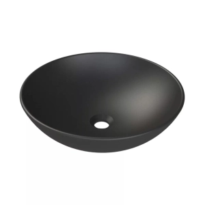 Cerastyle Top Counter pultra ültethető porcelán mosdó matt fekete OC052E81W053Y01102