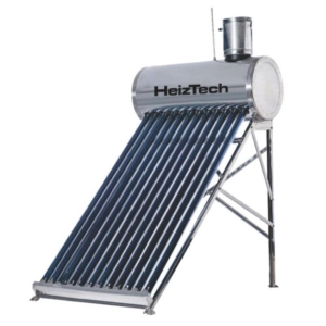 Heiztech 15 nyomás nélküli vákuumcsöves napkollektor 150 literes rozsdamentes acél tartállyal 10840295