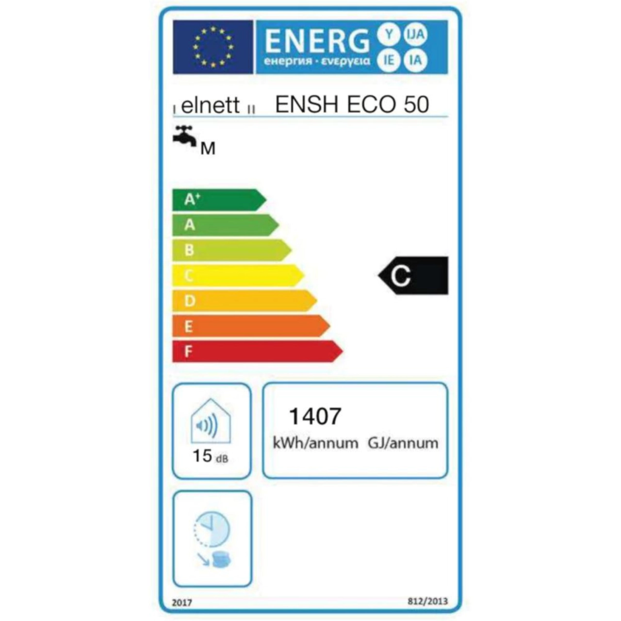 Elnett ENSH ECO 50 Elektromos bojler 238813