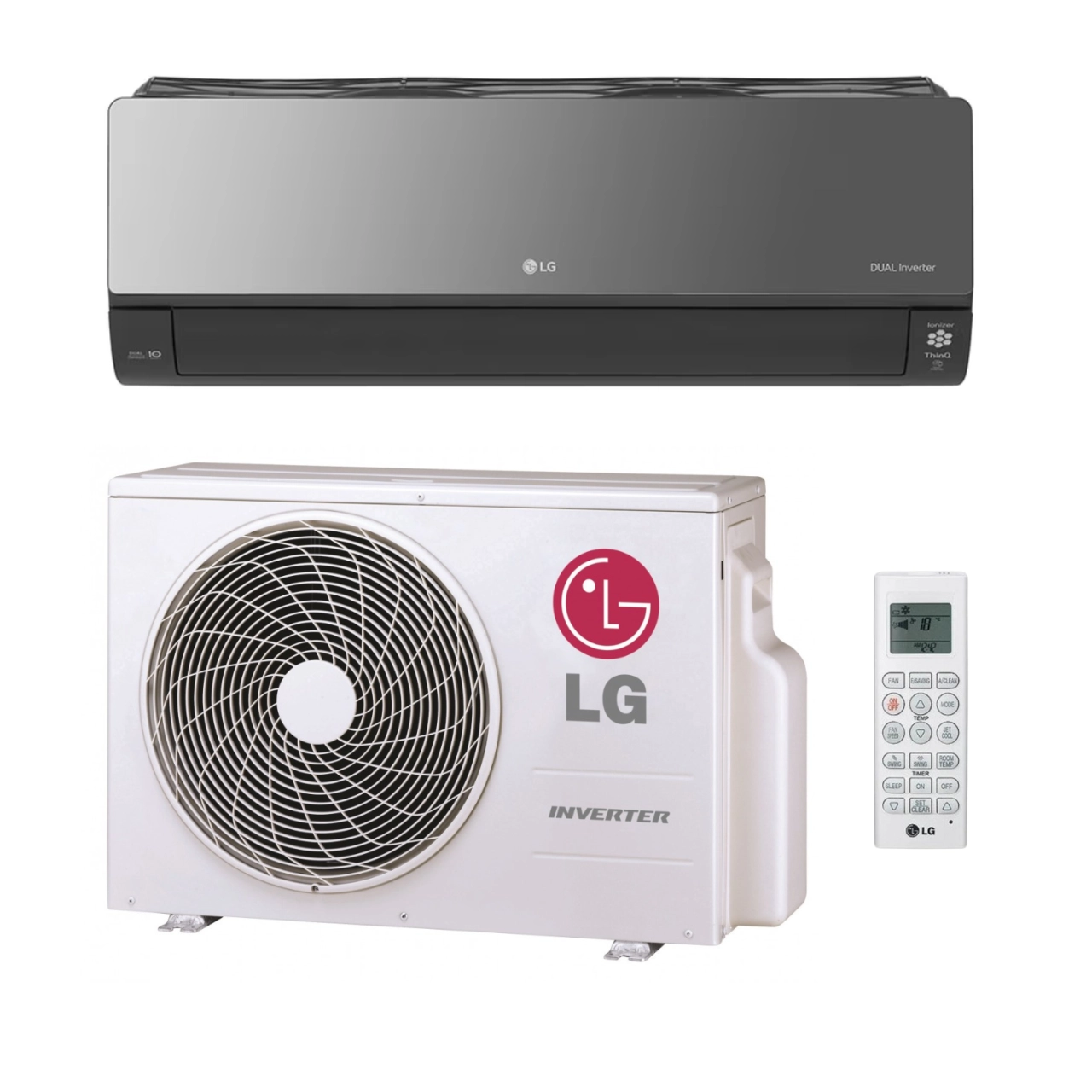 LG Artcool Mirror Inverteres Split klíma 5,0 kW (AC18BK NSK)